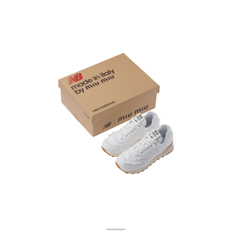 Miu Miu witspijkersneakers N8F6L299 schoenen