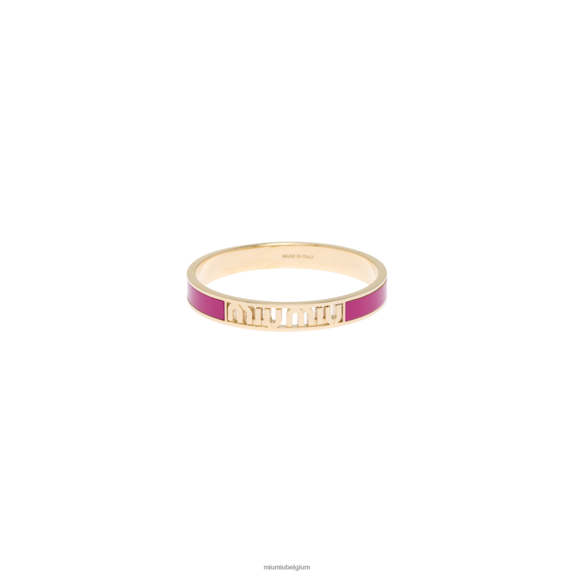 Miu Miu fuchsiageëmailleerde metalen armband N8F6L1331 juwelen