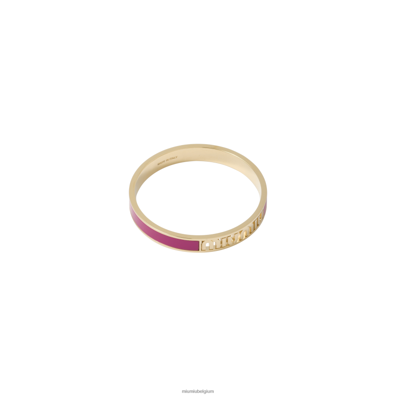 Miu Miu fuchsiageëmailleerde metalen armband N8F6L1331 juwelen
