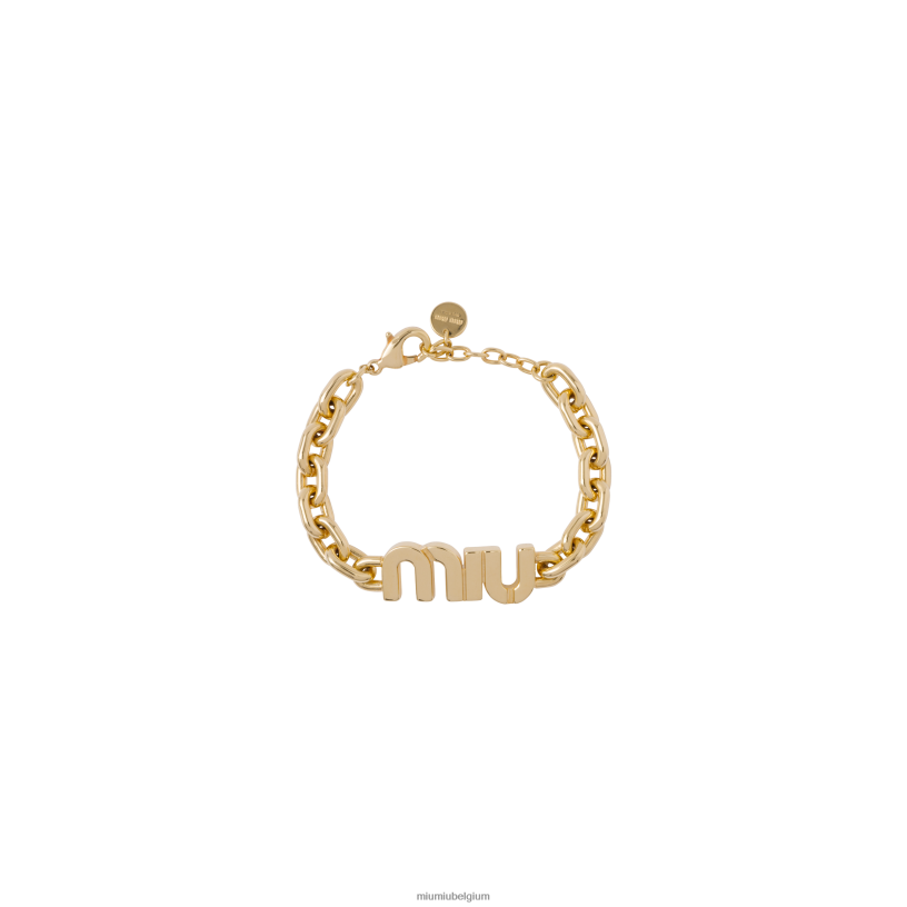 Miu Miu goudmetalen armband N8F6L1326 juwelen