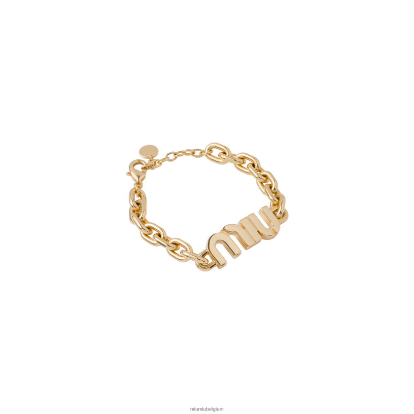 Miu Miu goudmetalen armband N8F6L1326 juwelen