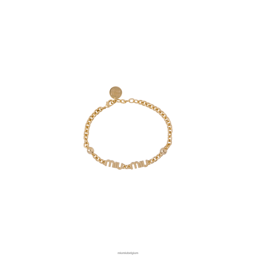 Miu Miu goudmetalen armband N8F6L1327 juwelen