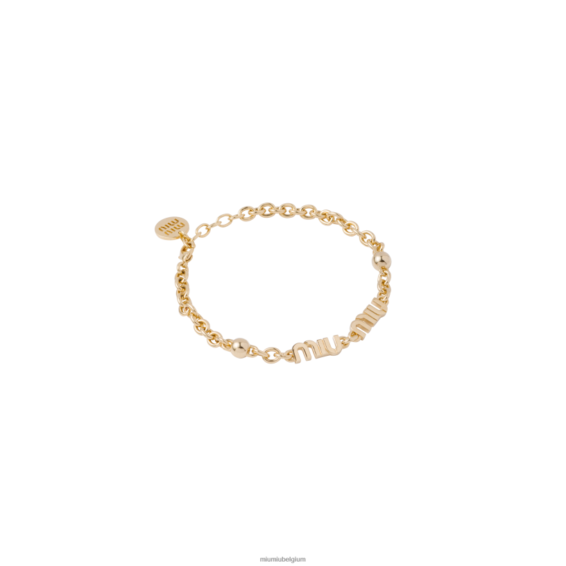 Miu Miu goudmetalen armband N8F6L1327 juwelen