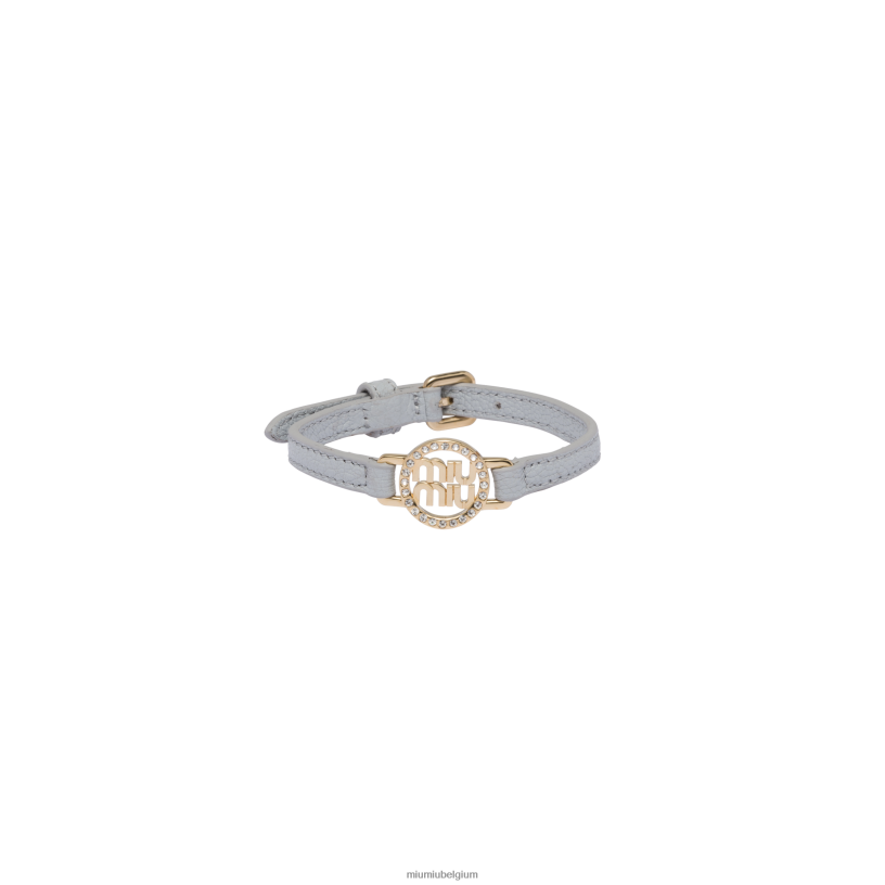 Miu Miu korenbloemmadras lederen armband N8F6L1353 juwelen
