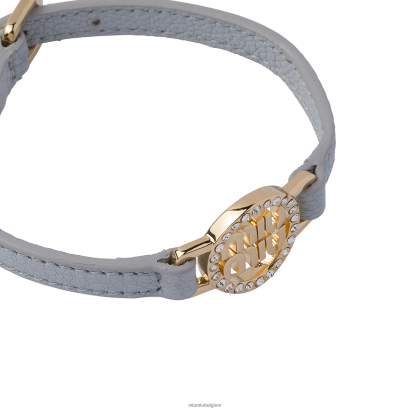 Miu Miu korenbloemmadras lederen armband N8F6L1353 juwelen