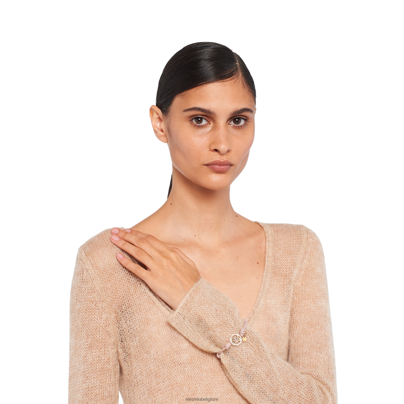 Miu Miu opaalarmband van nappaleer en metaal N8F6L1359 juwelen