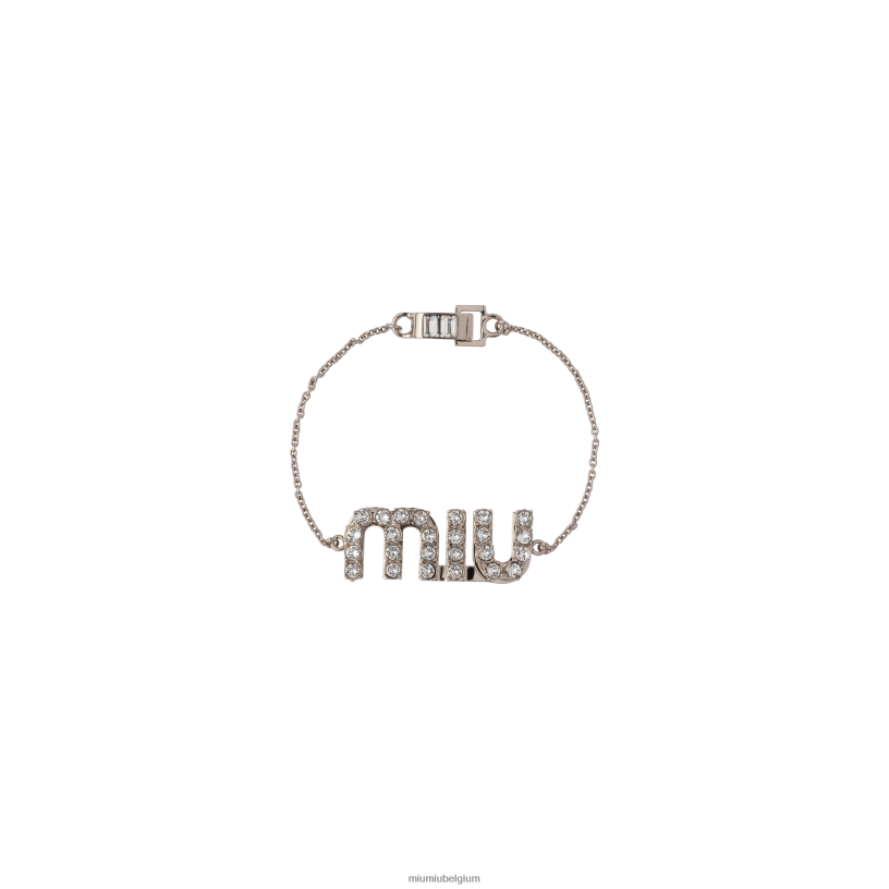 Miu Miu staalkristallen armband N8F6L1355 juwelen