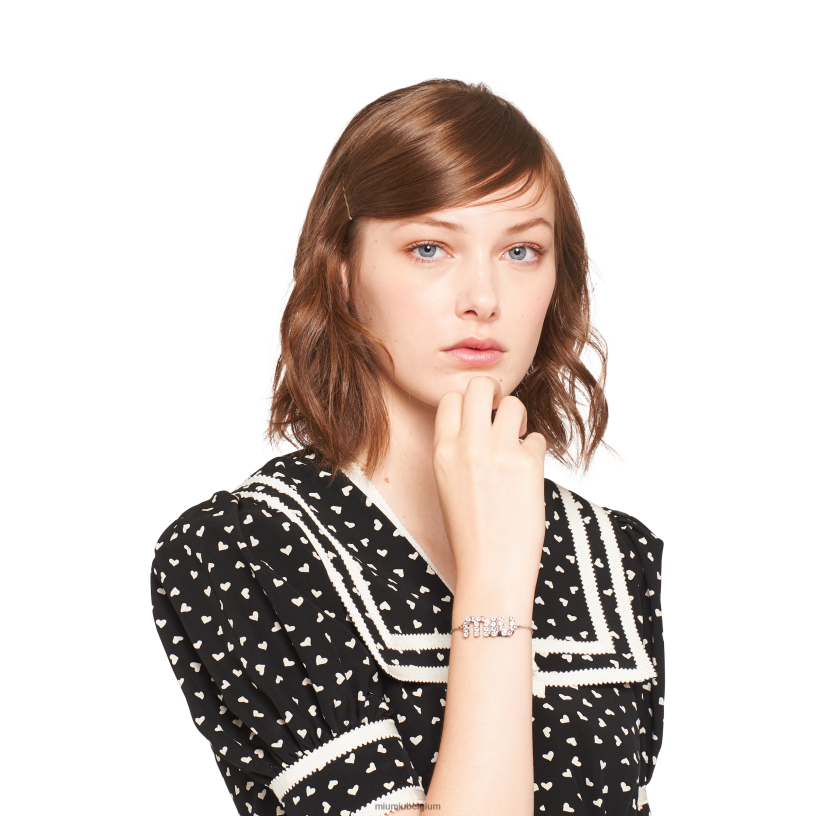 Miu Miu staalkristallen armband N8F6L1355 juwelen