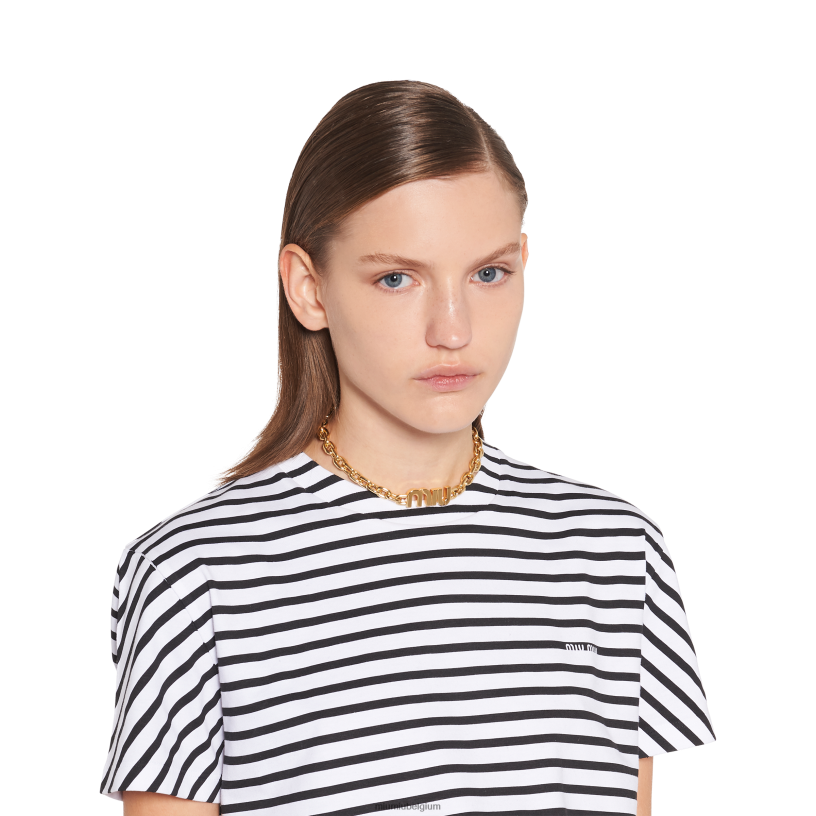 Miu Miu goudmetalen choker N8F6L1379 juwelen