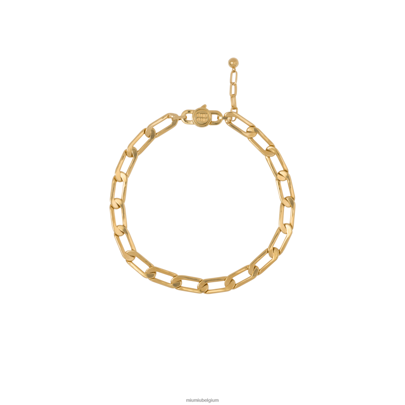 Miu Miu goudmetalen ketting ketting N8F6L1372 juwelen