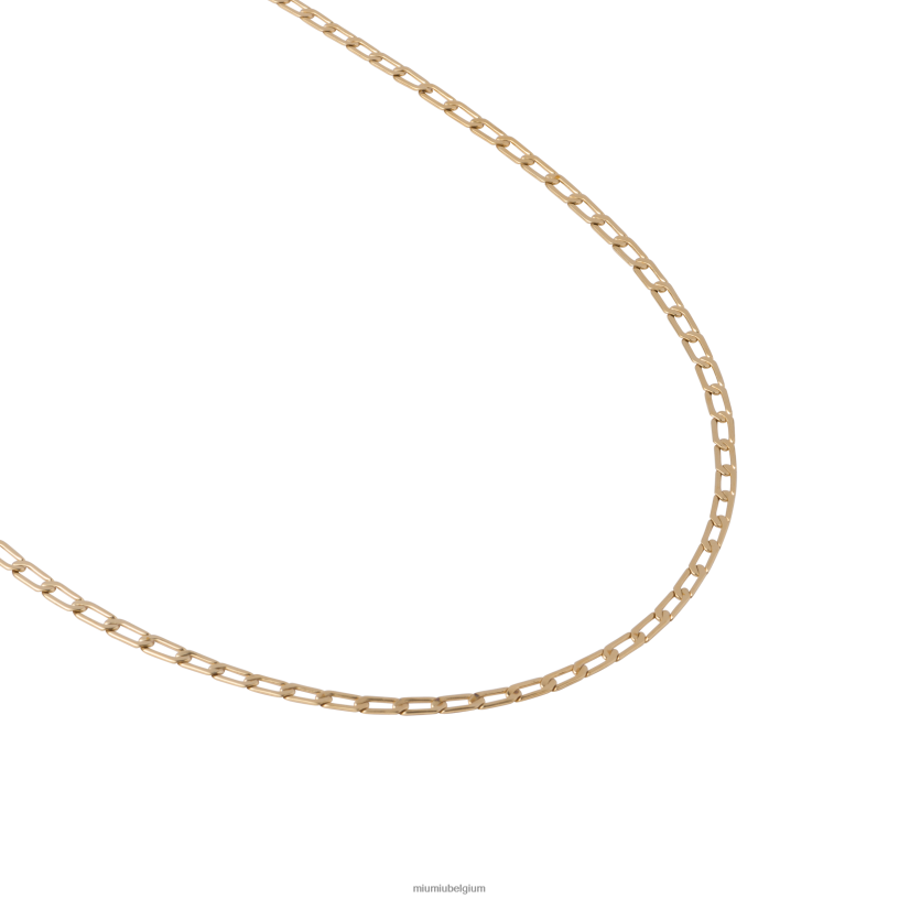 Miu Miu goudmetalen ketting met dubbele ketting N8F6L1373 juwelen