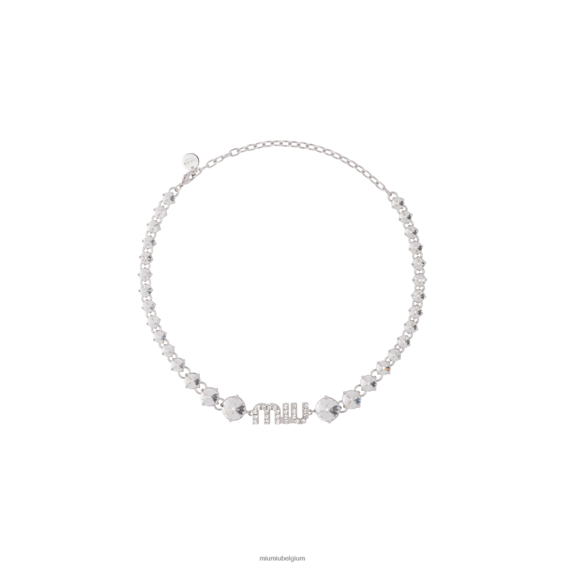 Miu Miu staalkristallen ketting N8F6L1368 juwelen
