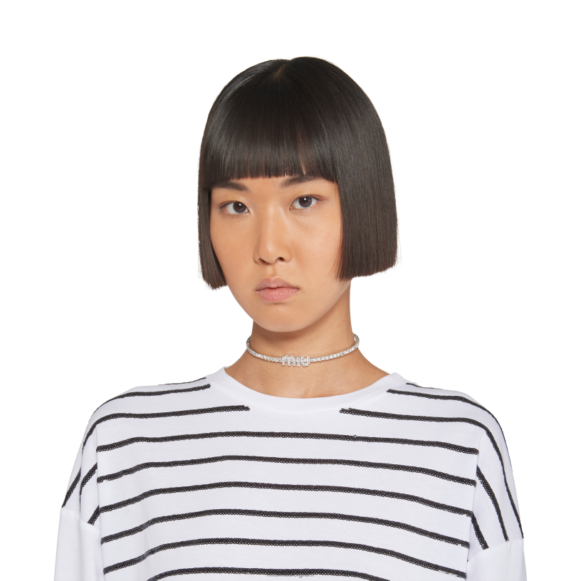 Miu Miu staalkristallen ketting N8F6L1370 juwelen