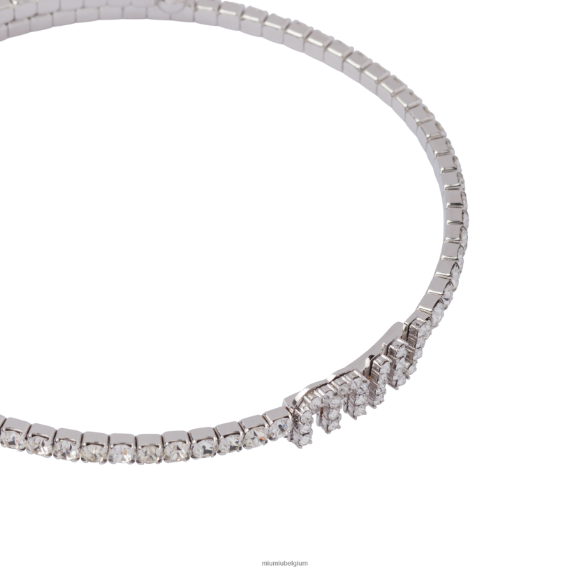 Miu Miu staalkristallen ketting N8F6L1370 juwelen