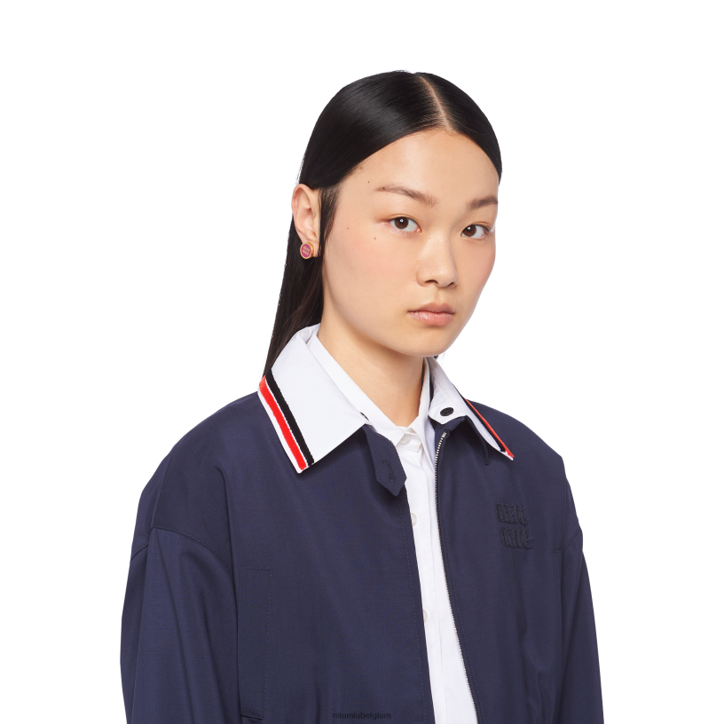 Miu Miu fuchsiageëmailleerde metalen oorbellen N8F6L1296 juwelen