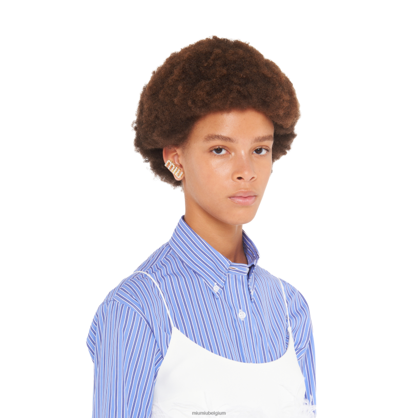 Miu Miu goudkristallen oorbellen N8F6L1312 juwelen