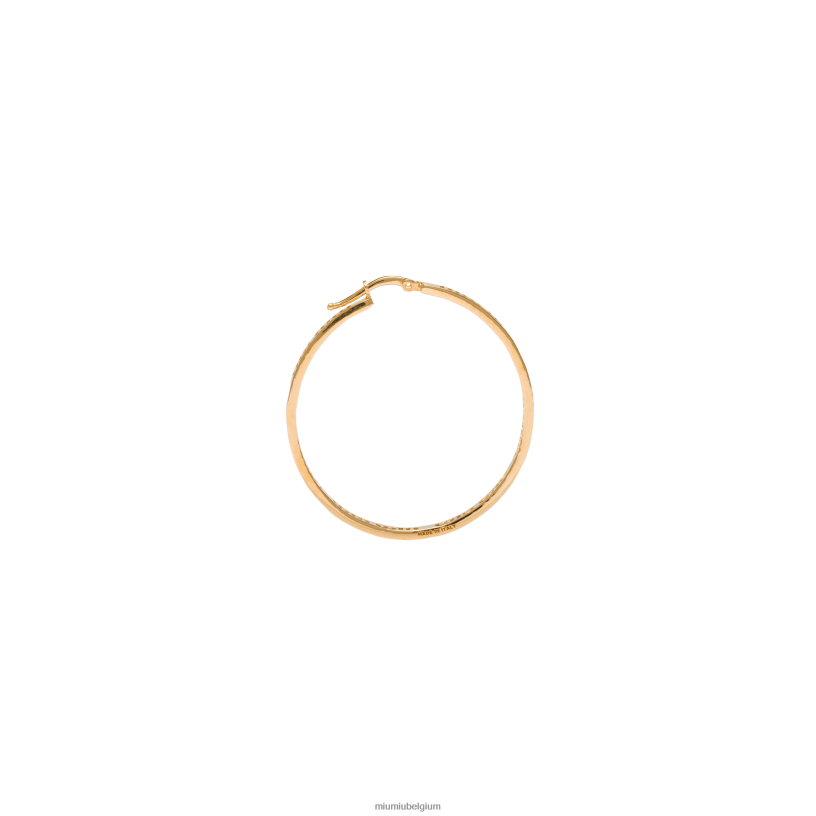 Miu Miu goudlogo oorbellen N8F6L1316 juwelen