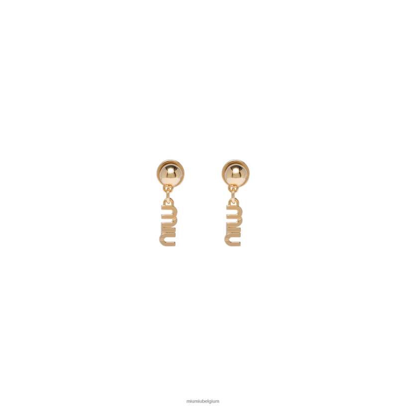 Miu Miu goudmetalen oorbellen N8F6L1325 juwelen