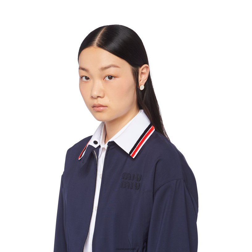 Miu Miu witgeëmailleerde metalen oorbellen N8F6L1295 juwelen