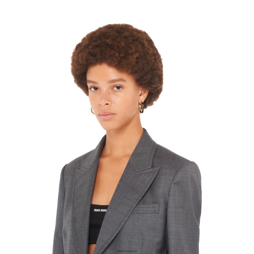 Miu Miu zwartgeëmailleerde metalen oorbellen N8F6L1302 juwelen