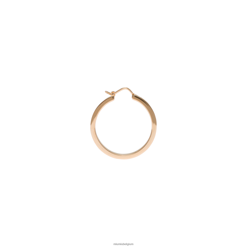 Miu Miu zwartgeëmailleerde metalen oorbellen N8F6L1302 juwelen