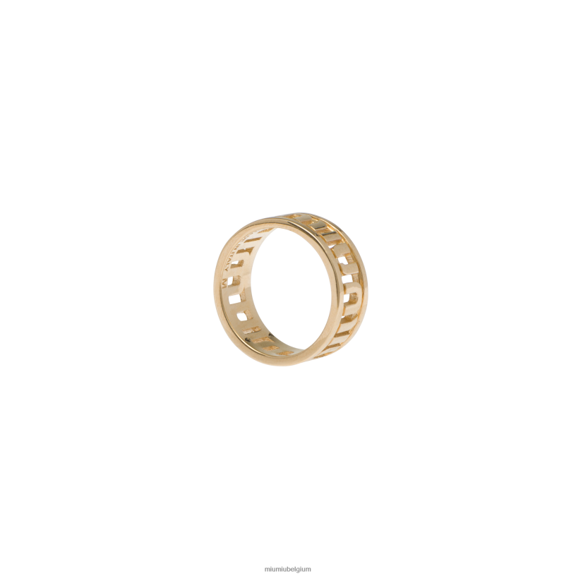 Miu Miu goudmetalen ring N8F6L1388 juwelen