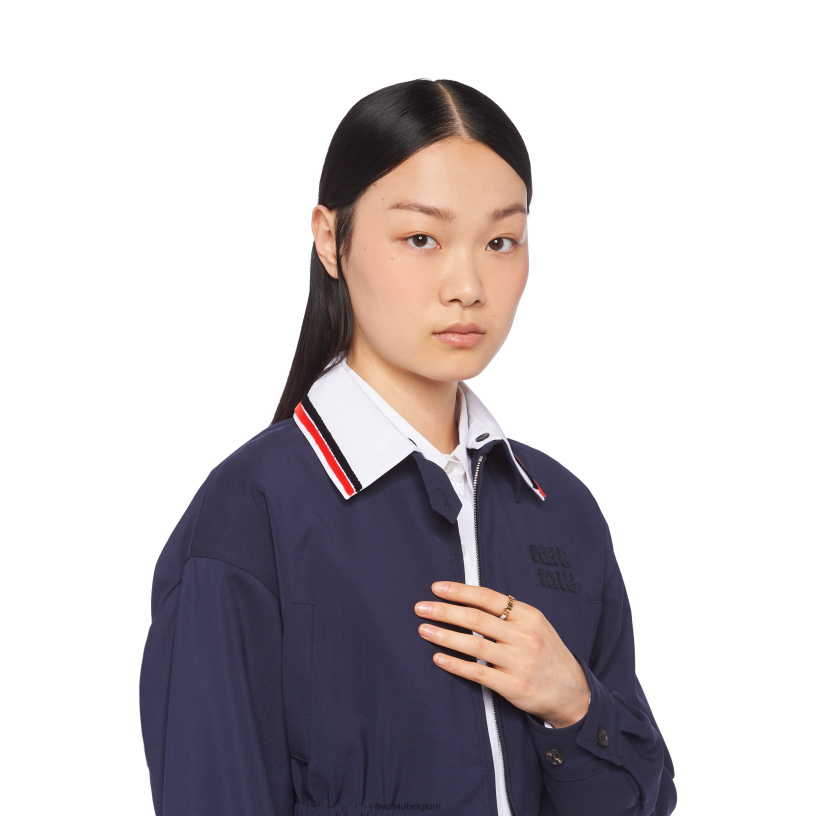 Miu Miu witgeëmailleerde metalen ring N8F6L1386 juwelen