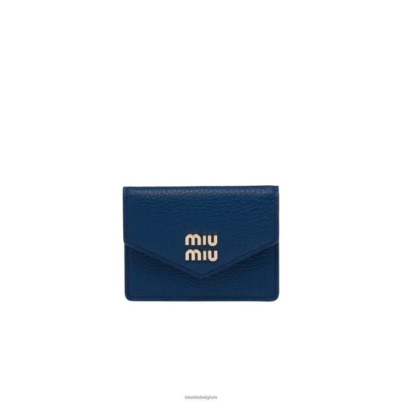 Miu Miu blauwtjelederen kaarthouder N8F6L1062 verzameling