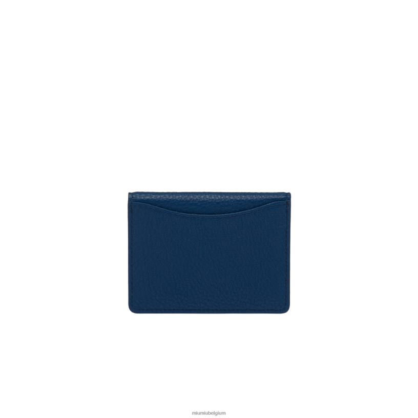 Miu Miu blauwtjelederen kaarthouder N8F6L1062 verzameling