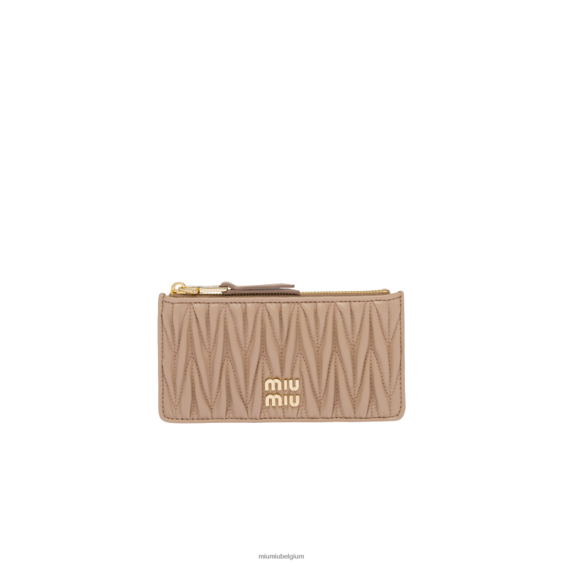 Miu Miu cameogematelasseerde nappa lederen envelop portemonnee N8F6L1051 verzameling