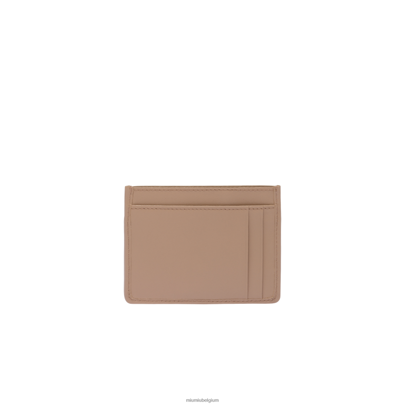 Miu Miu cameokaarthouder van gematteerd nappaleer N8F6L1042 verzameling