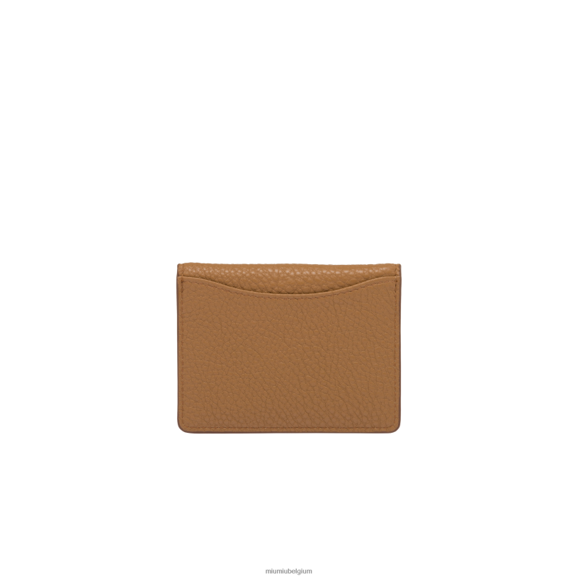 Miu Miu karamellederen kaarthouder N8F6L1063 verzameling