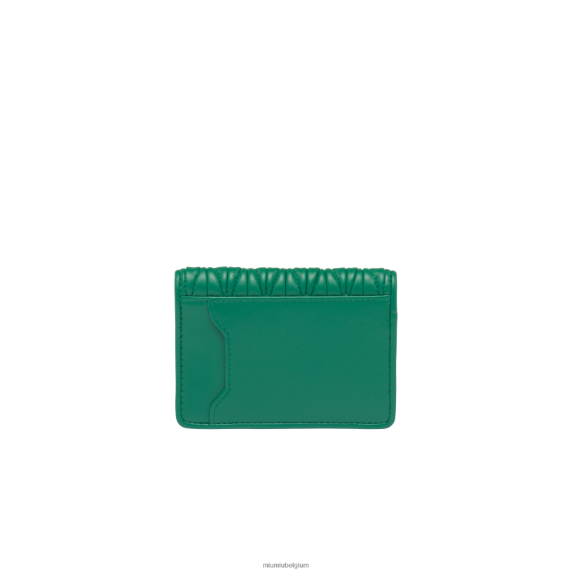 Miu Miu mangokaarthouder van gematteerd nappaleer N8F6L1048 verzameling