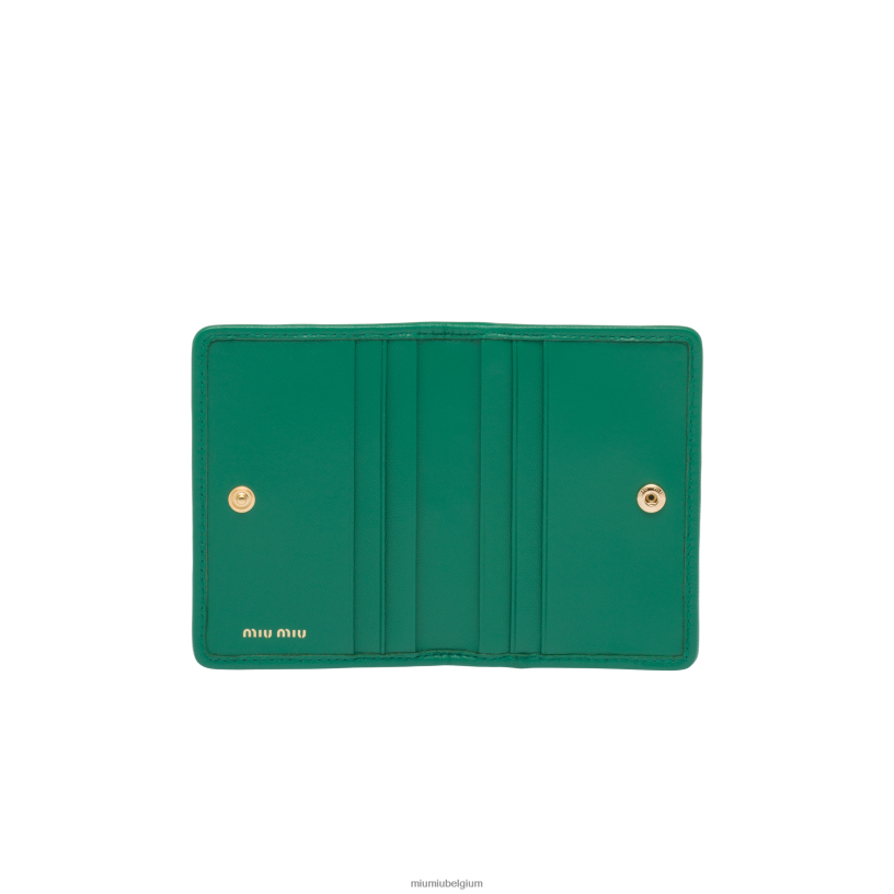 Miu Miu mangokaarthouder van gematteerd nappaleer N8F6L1048 verzameling