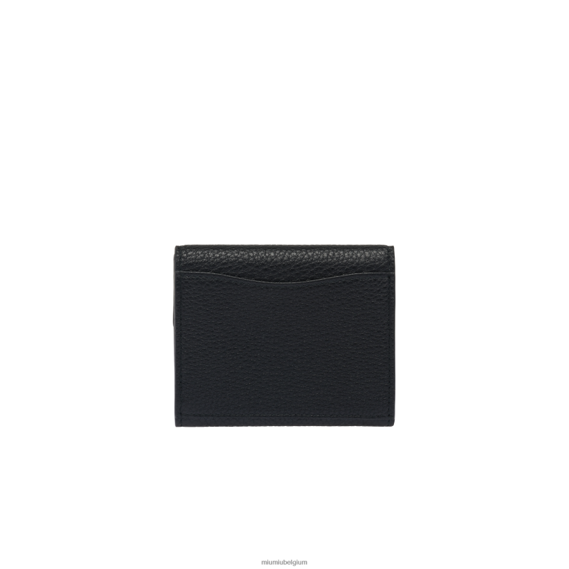 Miu Miu zwartlederen kaarthouder N8F6L1060 verzameling