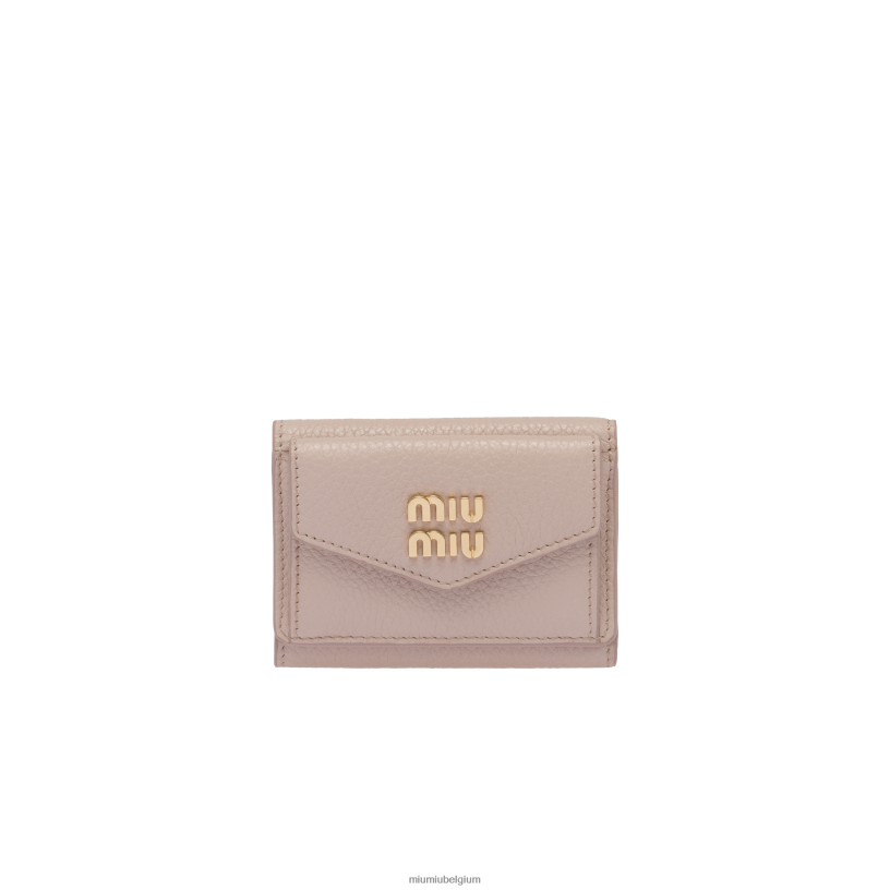 Miu Miu Waterleliekleine leren portemonnee N8F6L1079 verzameling