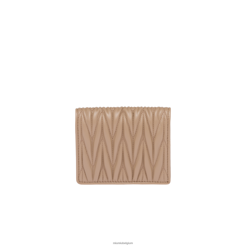 Miu Miu cameokleine gematelasseerde nappa lederen portemonnee N8F6L1073 verzameling