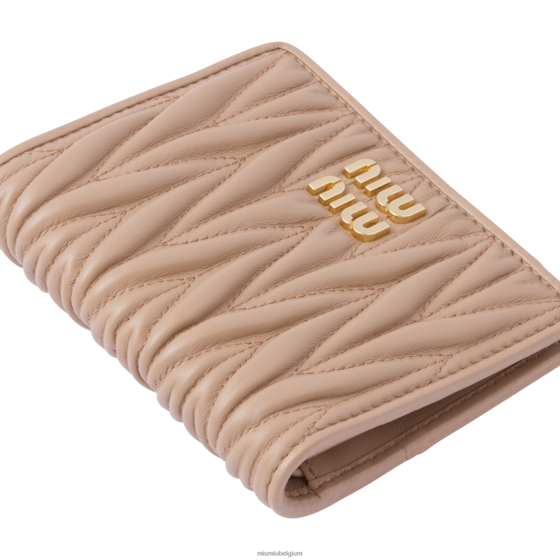 Miu Miu cameokleine gematelasseerde nappa lederen portemonnee N8F6L1073 verzameling