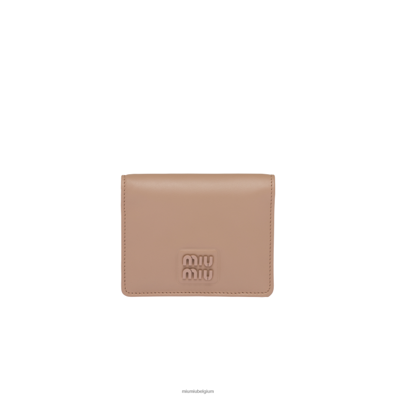 Miu Miu cameokleine leren portemonnee N8F6L1066 verzameling