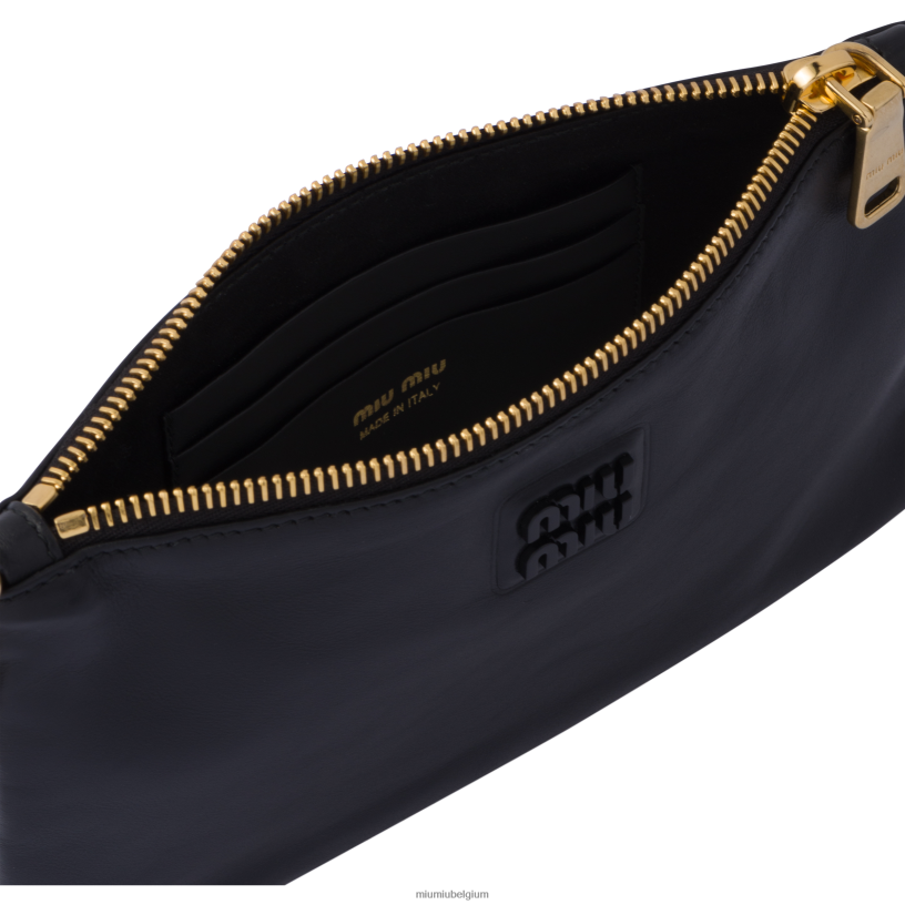Miu Miu zwartleren etui N8F6L1091 verzameling