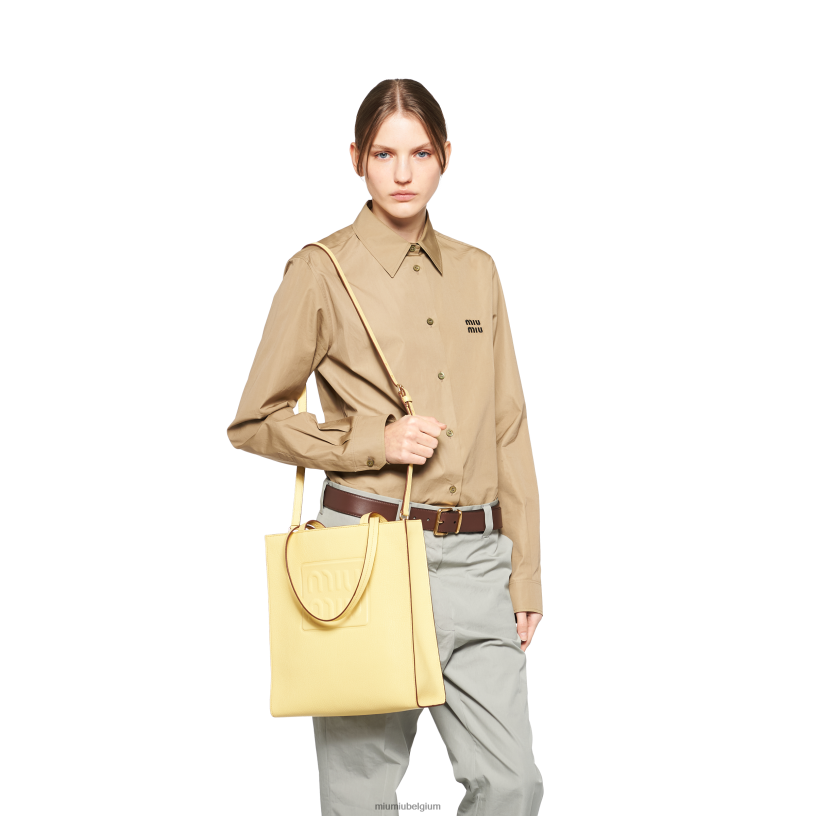 Miu Miu Citroen geelmadras draagtas N8F6L121 verzameling