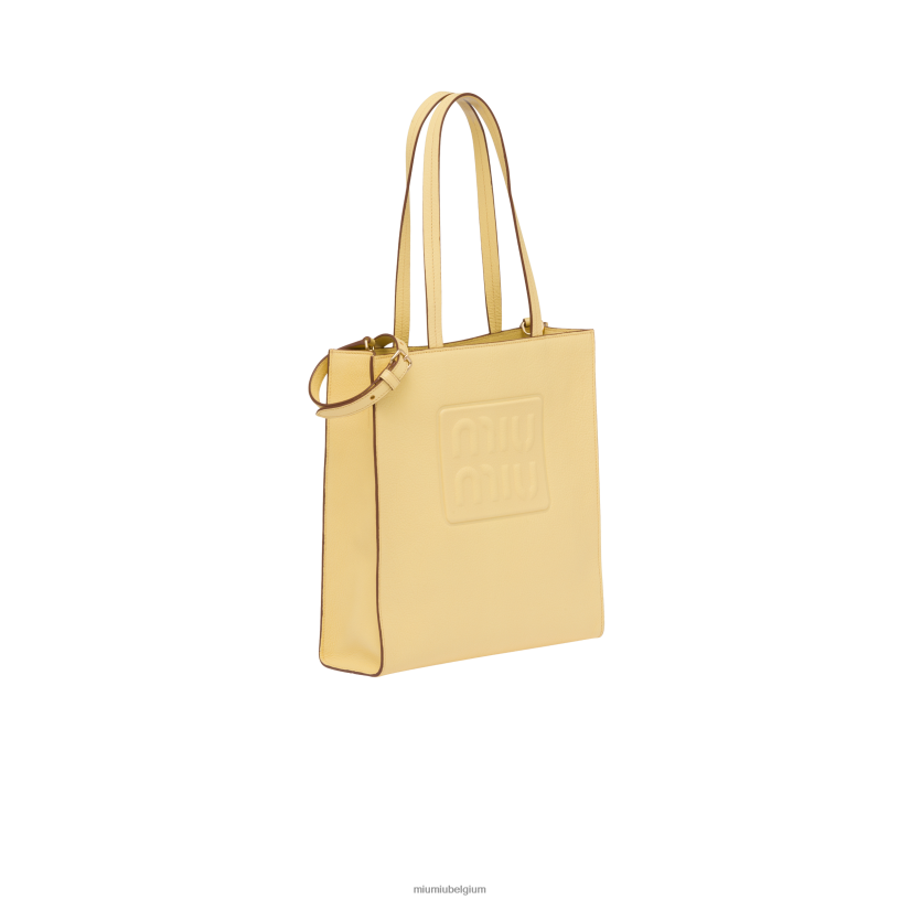 Miu Miu Citroen geelmadras draagtas N8F6L121 verzameling