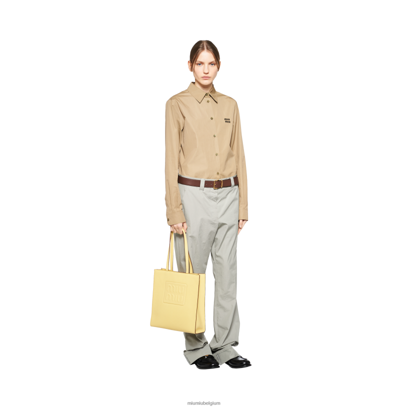 Miu Miu Citroen geelmadras draagtas N8F6L121 verzameling