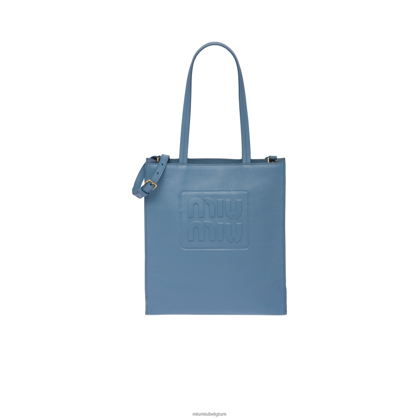Miu Miu astraal blauwmadras draagtas N8F6L122 verzameling