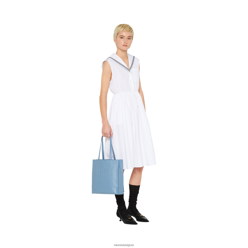 Miu Miu astraal blauwmadras draagtas N8F6L122 verzameling