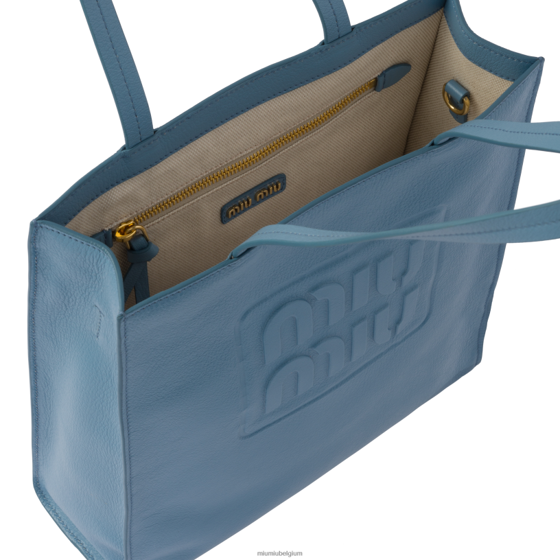 Miu Miu astraal blauwmadras draagtas N8F6L122 verzameling