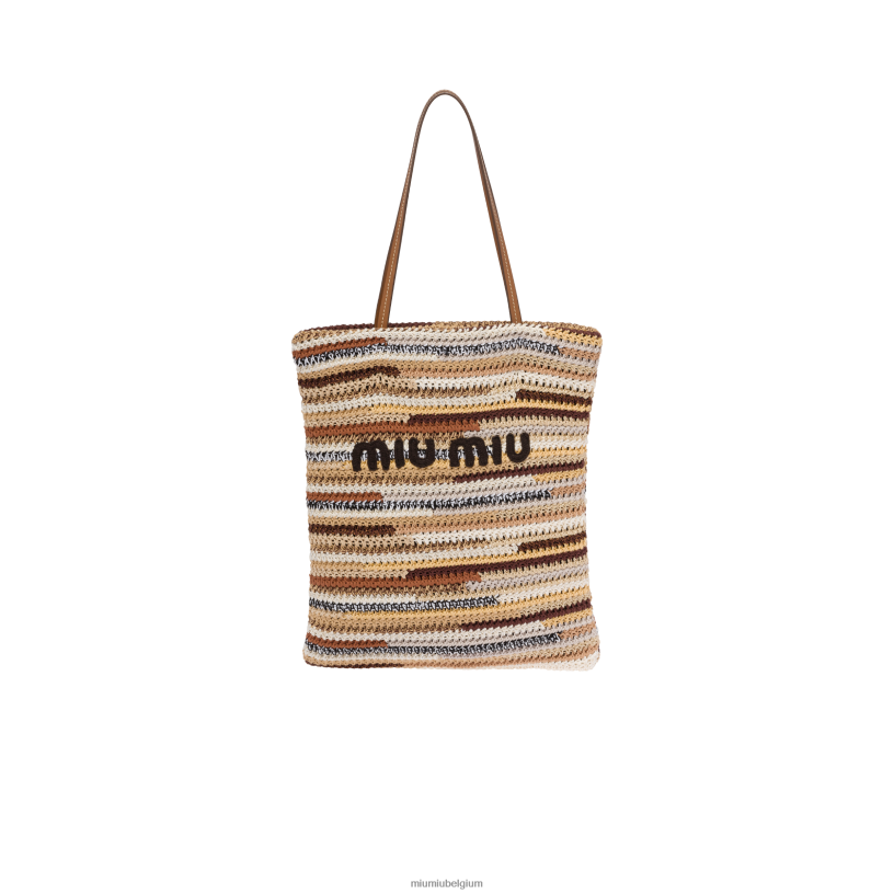 Miu Miu natuurlijkgehaakte draagtas N8F6L126 verzameling