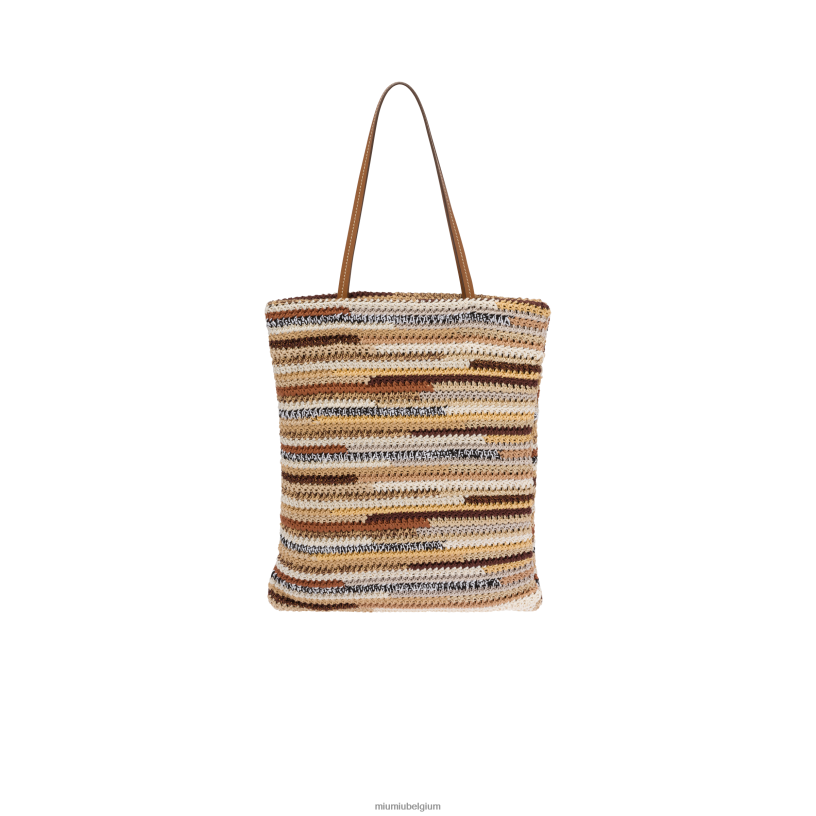 Miu Miu natuurlijkgehaakte draagtas N8F6L126 verzameling