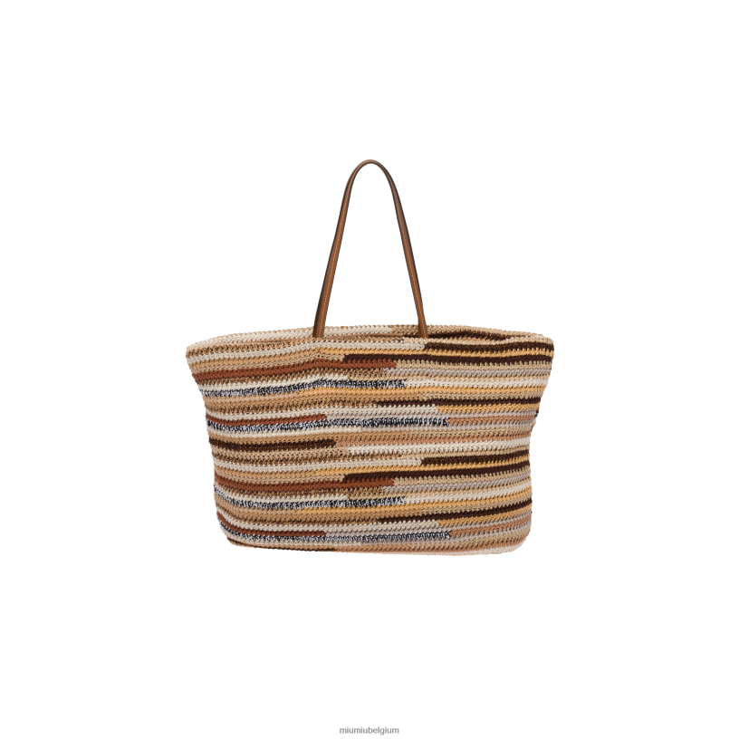 Miu Miu natuurlijkgehaakte draagtas N8F6L131 verzameling