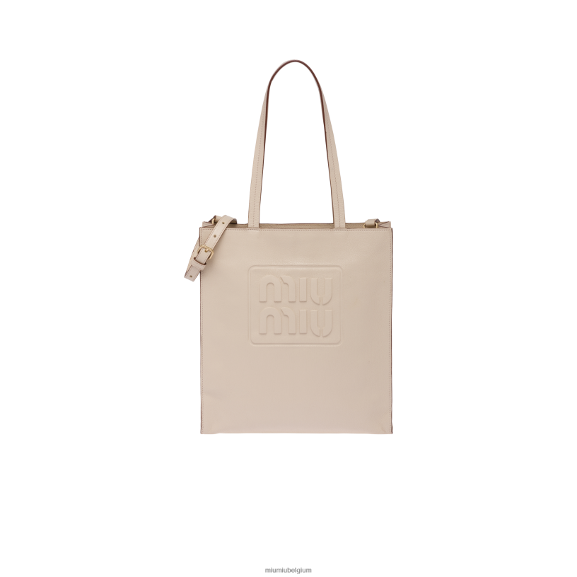 Miu Miu rauw witmadras draagtas N8F6L120 verzameling